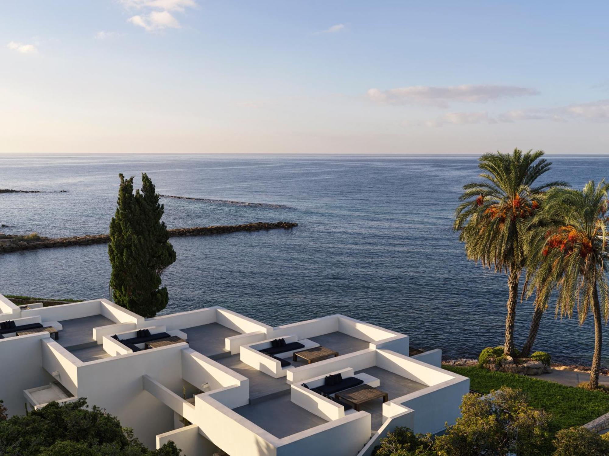 奥尔迈拉酒店 Paphos 客房 照片 View of the Mediterranean from the hotel